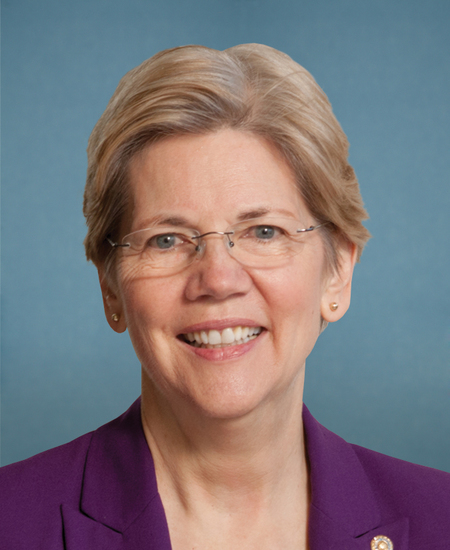Elizabeth Warren, Democratic, U.S. Senator from Massachusetts